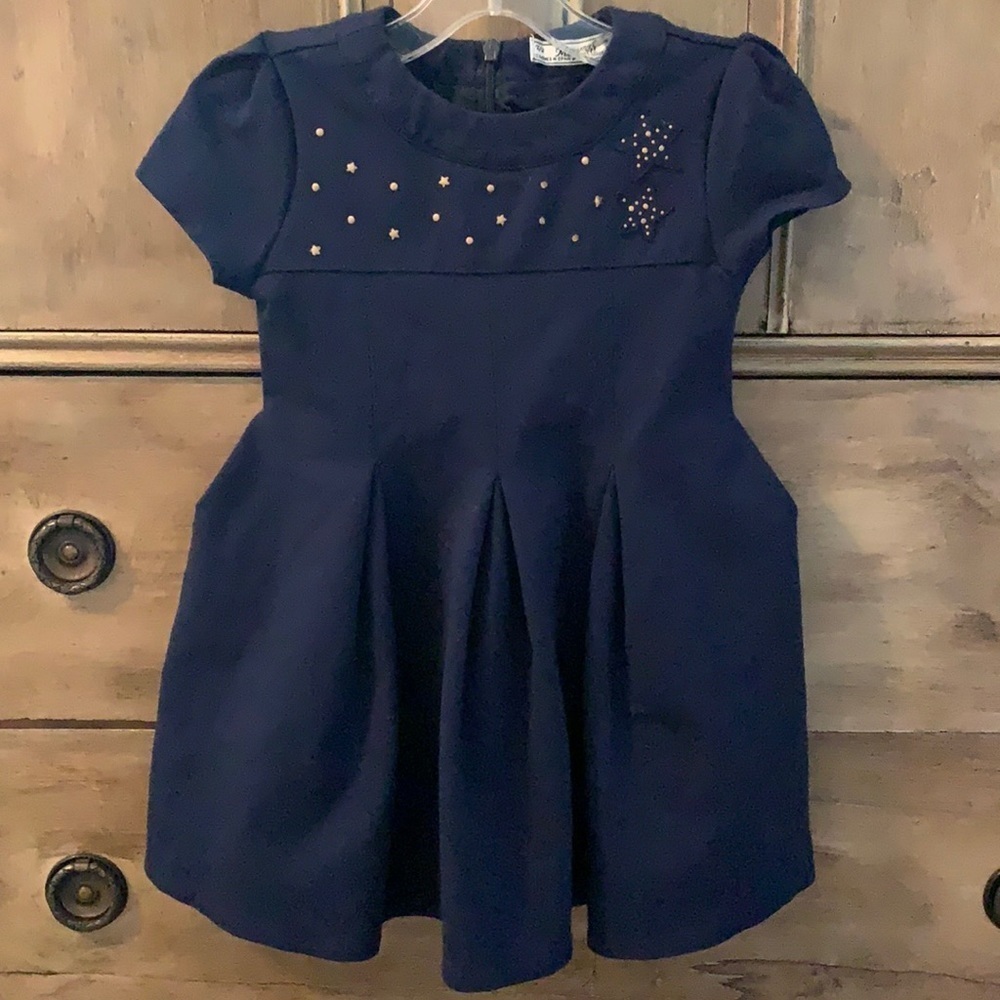 Mayoral copper star navy dress